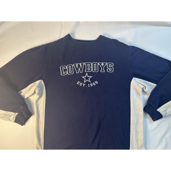 Other - Dallas Cowboys Mens Sweatshirt Size Medium Blue Long Sleeve NFL Crew Neck VTG